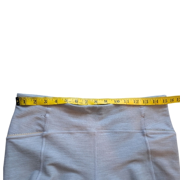 Lululemon Ride On Crop Legging Reflective Grey Slub Denim Rel: 2012 Women's 8 - Picture 6 of 16